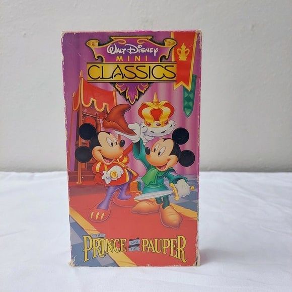 Walt Disney Mini Classics VHS Video Tape The Prince and the Pauper Mickey Mouse - Picture 1 of 6